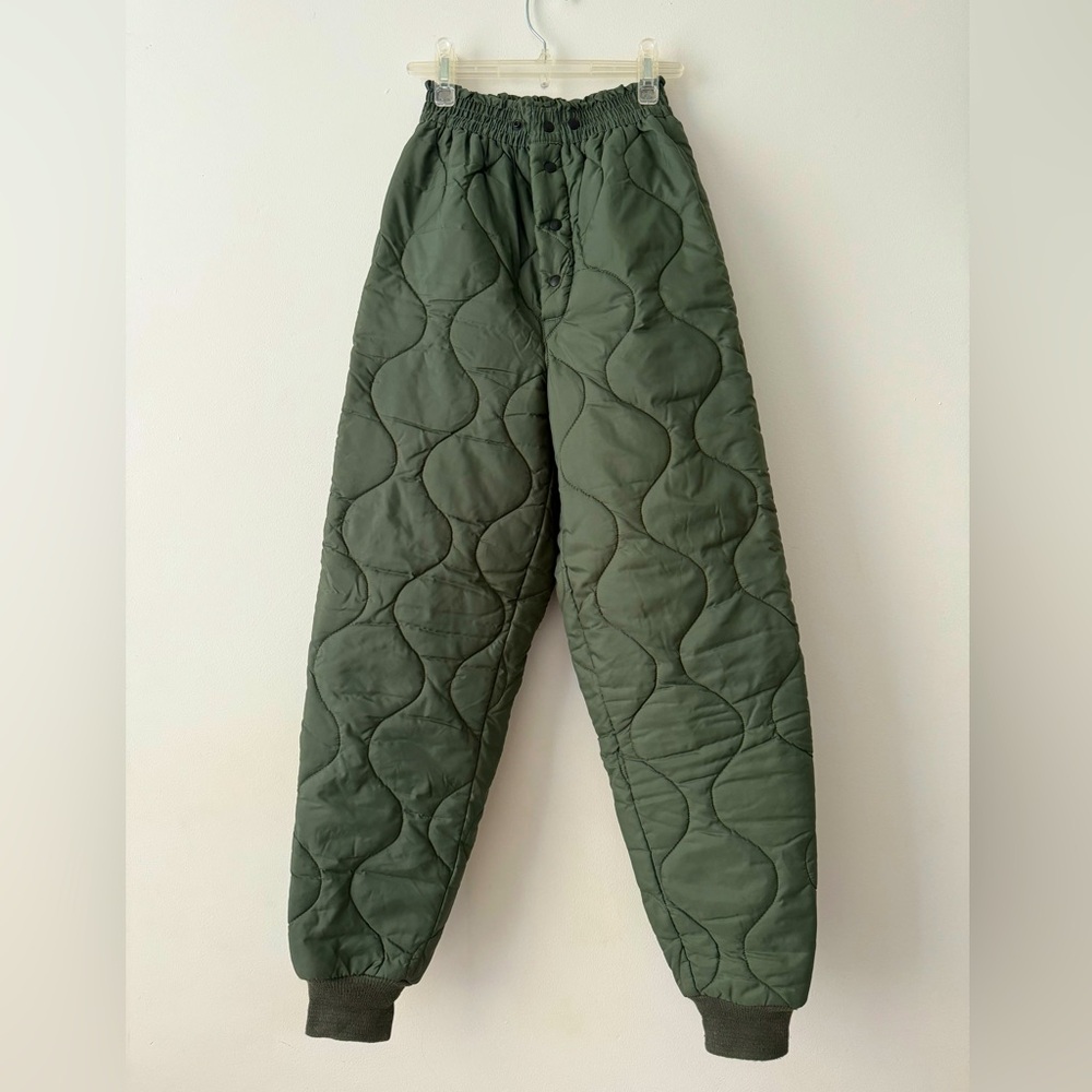 Vintage Quilted Military Liner Pants